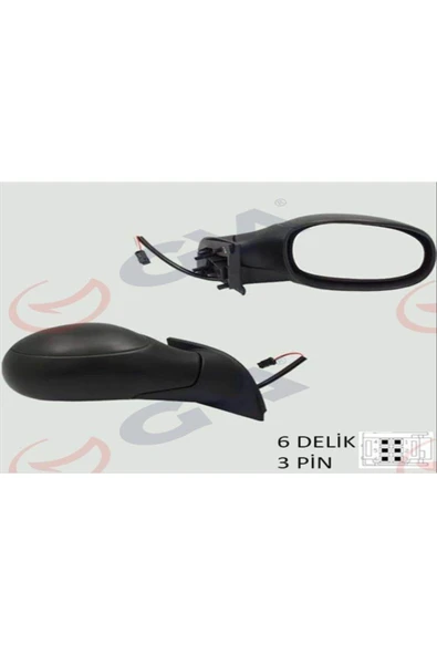 GVA 1050230 DIŞ DİKİZ AYNASI SAĞ C3 02 ELEKTRİKLİ ISITMALI KONVEKS 3 FİŞ VM-501ER ürün görseli