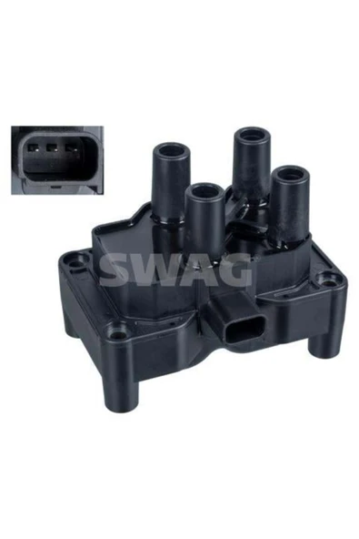 SWAG 50937555 Atesleme Bobını Focus I.ıı.ııı 1.4.1.6 Fıesta Cmax Fusıon Mondeo Iı.ııı Volvo C30 S40 Iı Zetec - 1