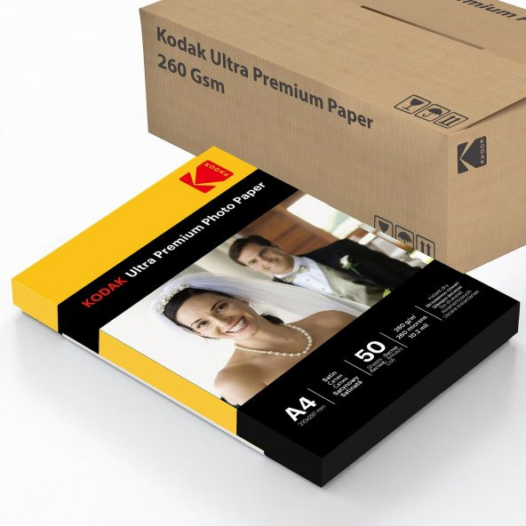 Kodak Ultra Premium Satin,Mat A4 260gr 1 Koli 20 Paket