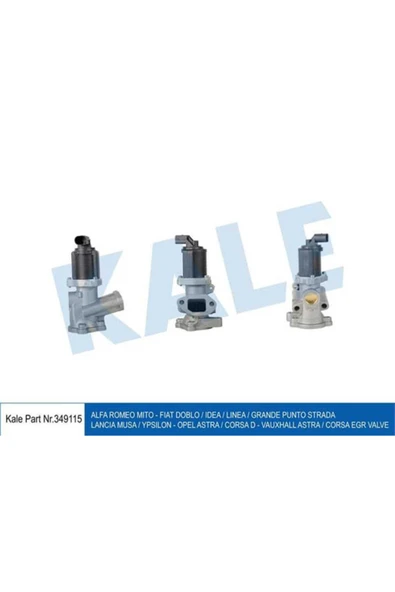 KALE 349115 EGR VALFI DOBLO FIORINO GRANDE PUNTO EVO ASTRA H CORS ürün görseli