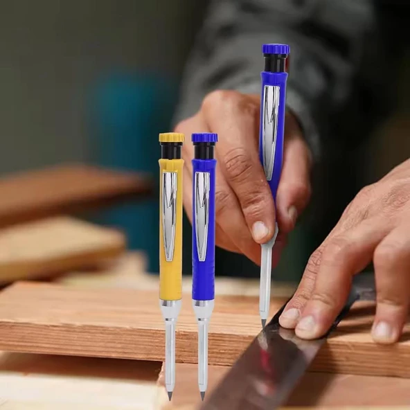 Ayt Sunup SN-27134 Marangoz Derin Dip Konum Delik İşaretleme Kurşun Kalemi İnce Uçlu Usta Kalemi - 2