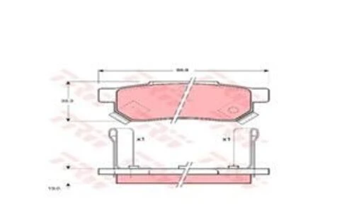 TRW GDB499 Fren Balatası Arka Civic 96-00 Concerto 89- Integra 97- Jazz 08- / 25 99- 45 99- 200 95- 400 95- / Zr 01- ürün görseli 1