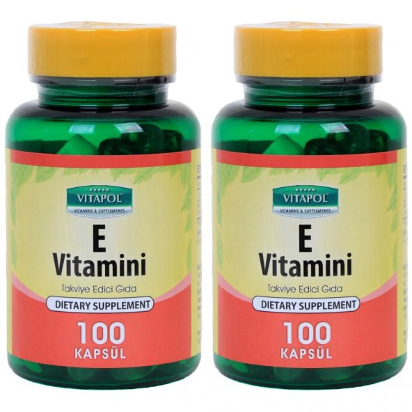 Vitapol E Vitamini 400 Iu 268 Mg 2x100 Kapsül Vitamin E