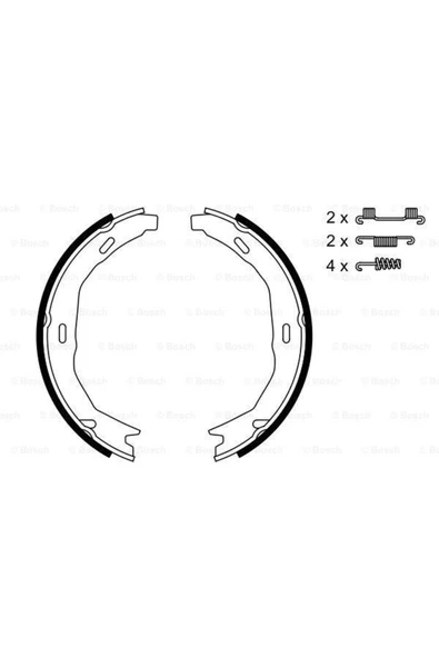 Bosch 0986487723 Arka Pabuc Balata C-serısı Uyumlu (w204) (07=-11=- (s204) 07=- (c207) 10=- A207 10=- (164×25) ürün görseli 1