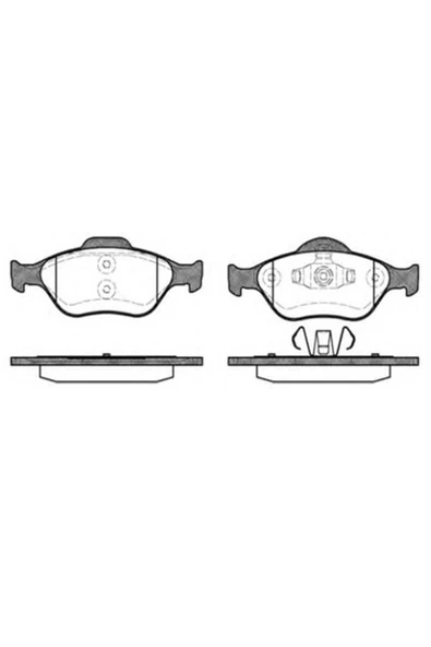 MGA 55247 Fren Balatası Ön Fiesta IV 95- Fiesta Fusion 02- Puma 97- / Mazda 2 03- Uyumlu Mazda 121 96 ürün görseli 1