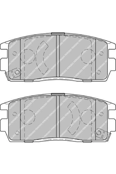 FERODO FDB1935 Arka Fren Balatası Antara Captıva ürün görseli 1