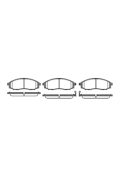 MGA 55405 Fren Balatası Ön Pathfınder 97-04 Pıck-up D23 Skystar 02-05 Yd25 Uyumlu ürün görseli 1