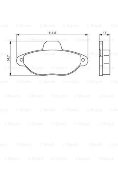 Bosch 0986495255 Fren Balatası Ön 500 07- 1.2 Panda 03- 1.2 Punto I 93- / Y 95- / Ka 08- 1.2 ürün görseli 1