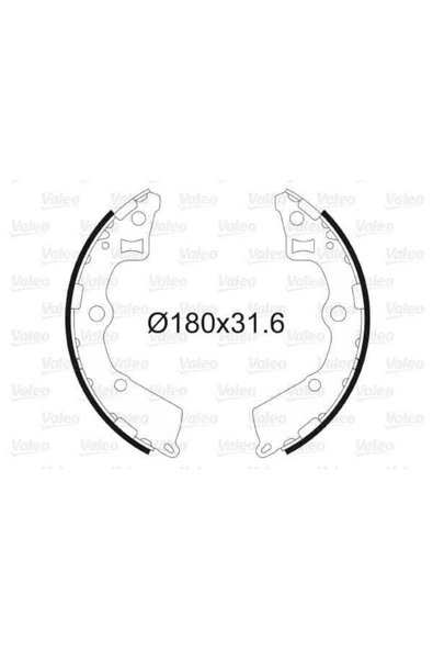 VALEO 564094 Pabuçlu Fren Balatası Kia Picanto 1.0.1.1 (05-) Uyumlu