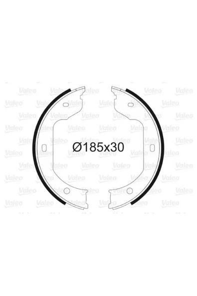 VALEO 562805 Pabuçlu Fren Balatası Bmw 3 Convertible (E46) M3 3.2. 5 (E39) M5. 5 (E60) 520 İ. 5