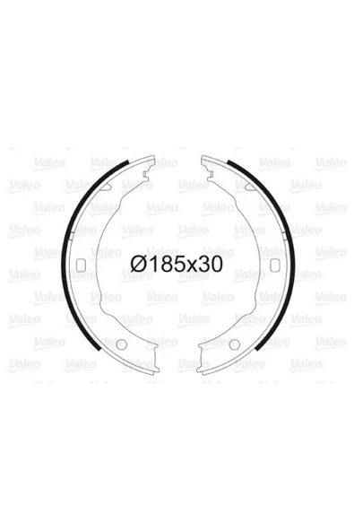 VALEO 564018 Pabuçlu Fren Balatası P406 Pabuçlu Fren Balatası Binek ürün görseli 1