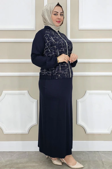 KADIN DESENLİ TESETTÜR TAKIM - 5