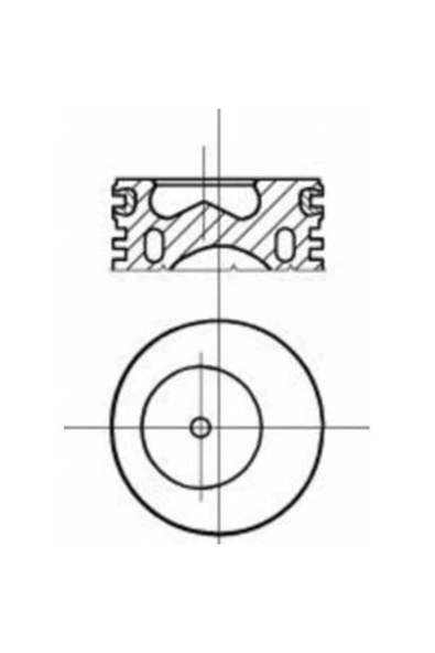 YENMAK 31-04303-040 Motor Piston Seğman 0.40 Palio Siena Uno 1.4 8 Valf 89 80x50