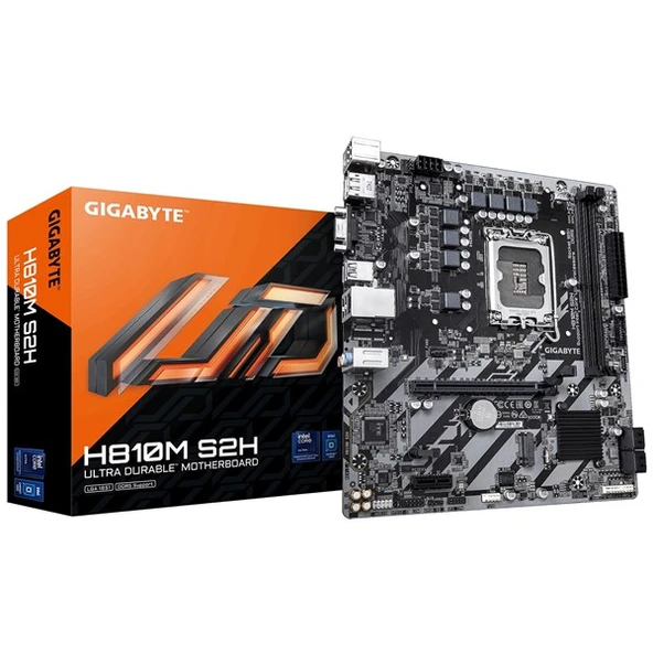 GIGABYTE H810M S2H DDR5 HDMI-DP PCIE 4.0 1851P mATX ürün görseli