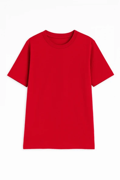 Kadın %100 Pamuk Basic T-shirt - 3