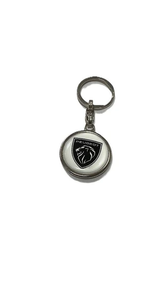 Peugeot Yeni Logolu Metal Otomobil Anahtarlığı 2 Taraf Baskılı - Resim 2