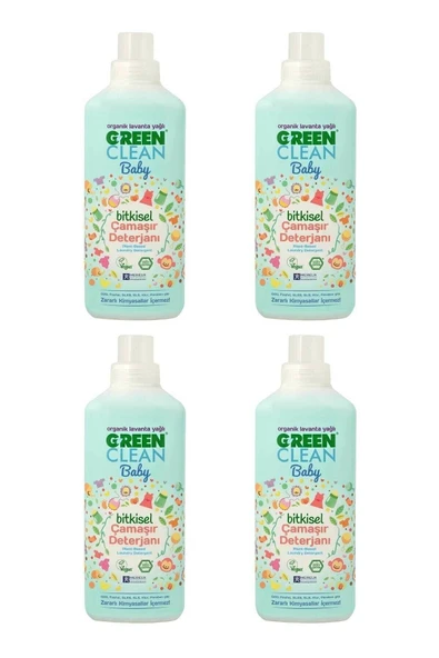 U Green Clean Baby Çamaşır Deterjanı 1 L x 4 ürün görseli