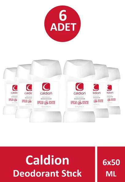 Caldion Deodorant Stick For Women 50 gr 6 Adet