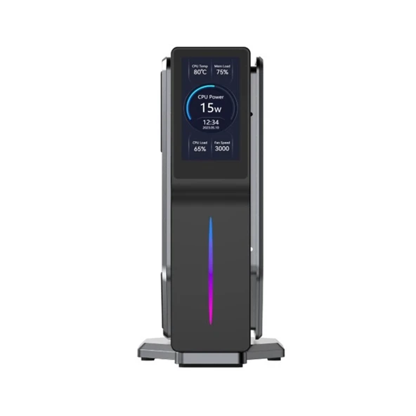 Nipogi S1-x1 N100 12.Nesil 32GB DDR4 512GB NVMe WiFi 6 BT 5.2 LCD Ekranlı WIN11 PRO Mini PC - 3