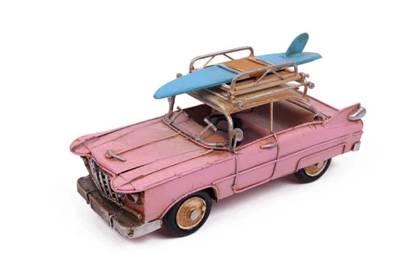 Dekoratif Metal Araba Çerçeveli Classic Chevrolet 1204E-3105 Model-M143 - 3