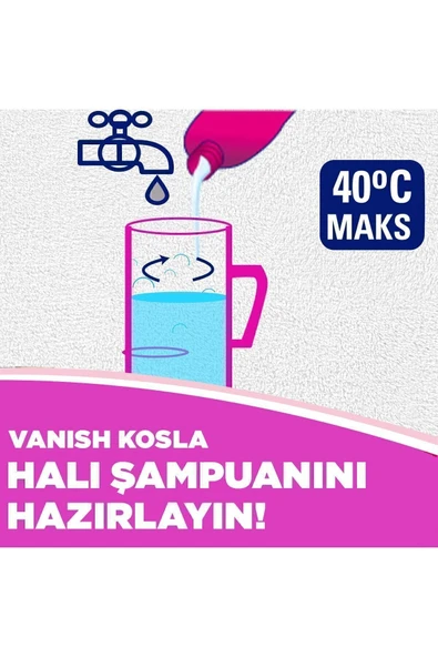 Vanish Kosla Halı Şampuanı Makinede Yıkama 2x850 ml - 5