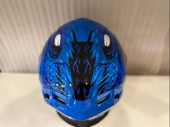 KASK SWAY SW 867 STORM Blue Full Face - 5
