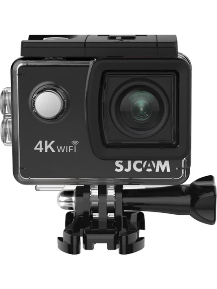 SJCAM SJ4000 Air WiFi 4K UHD 16MP 135° 2” Geniş Ekran H.264 900mAh 30 Metre Su Geçirmez Kılıflı Aksiyon Kamerası Siyah