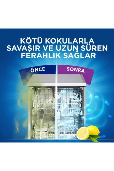 Finish Deo Bulaşık Makinesi  Kokusu Limon Ferahlığı 50 Yıkama - 5