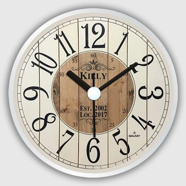 Galaxy Mıknatıslı Buzdolabı Saatleri, Yuvarlak, 10 cm