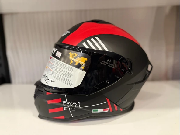KASK SWAY SW 867 BLADE Black/Red Full Face
