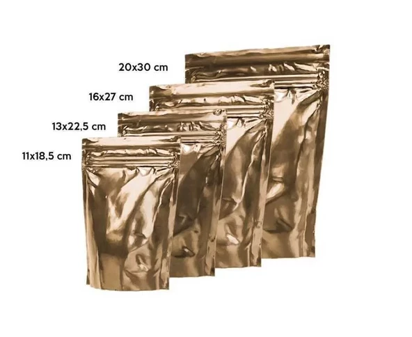 Gold Alüminyum Doypack 11x18,5 cm - 100 Adet - 2