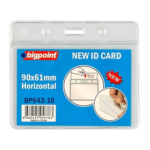Bigpoint BP643 Kart Poşeti Dikey 90x61mm (10 lu)