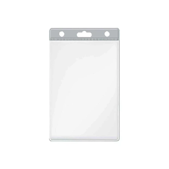 Sarff Kart Poşeti Pvc Dikey Şeffaf Şeritli 100'lü - 2