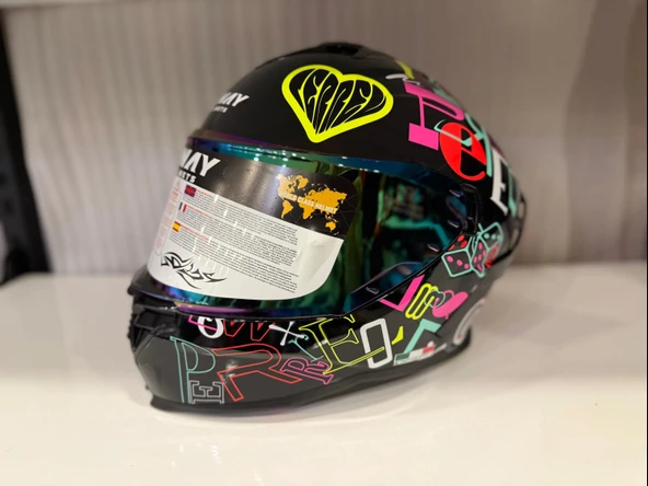 KASK SWAY SW 867 PERİ Colorful Full Face