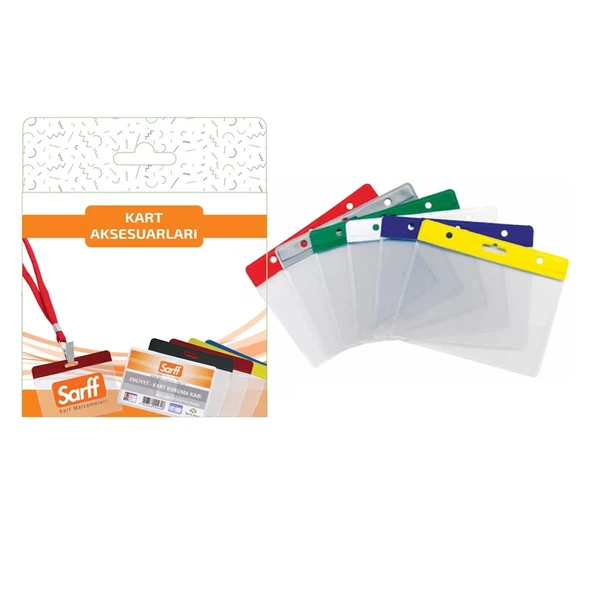 SARFF 9.5X7.5CM KARIŞIK RENK KART POŞETİ BLİSTER - 10ADET
