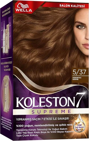 Koleston Kit Saç Boyası  5/37 Kışkırtıcı Kahve