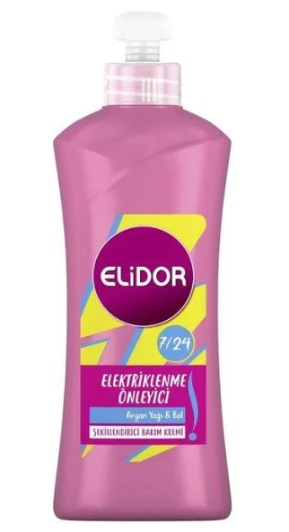 Elidor 7/24 Saç Kremi Elektriklenme Önleyici Şekillendirici Bakım Kremi 265ml