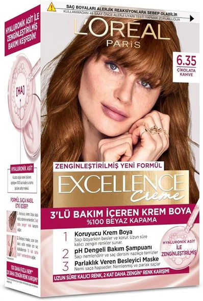 Loreal Excellence Creme Saç Boyası 6.35 Çikolata Kahve