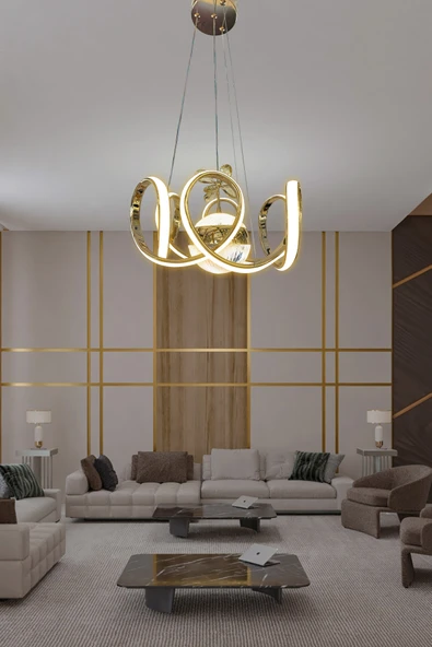 Melisa Modern Sarkıt Led Avize Powerled Lümen Gücü Yüksek - 8