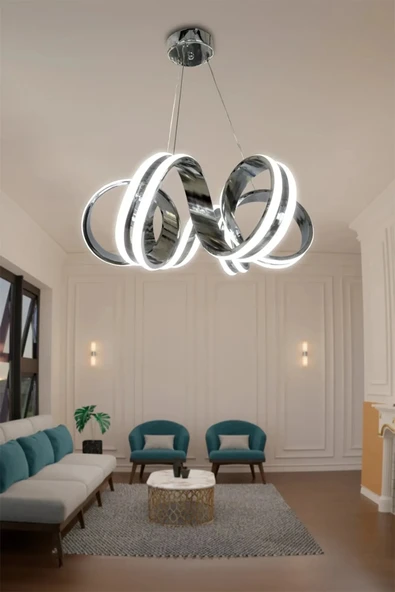 Kıvrım Çift Yönlü SırtSalon & Oturma Odası Avizesi - 6