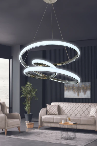 Eylül 2 mt Led Avize - Salon & Oturma Odası Avizesi - 7