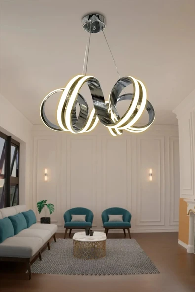 Kıvrım Çift Yönlü SırtSalon & Oturma Odası Avizesi - 7
