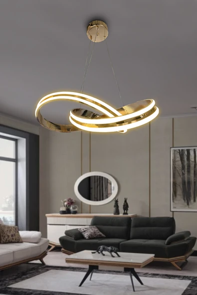 Kardelen Çift Yönlü Sıra Modern Sarkıt Avize, Salon Avizesi - 9