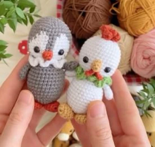 YENİ DOĞAN BEBEK HEDİYELİK 9'LU MİNİK AMİGURUMİ OYUNCAKLAR - 2