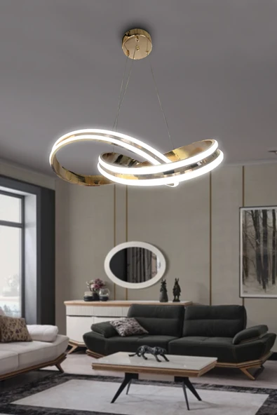 Kardelen Çift Yönlü Sıra Modern Sarkıt Avize, Salon Avizesi - 3