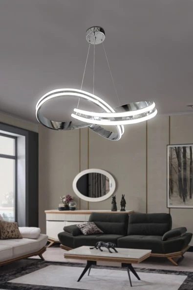 Kardelen Çift Yönlü Sıra Modern Sarkıt Avize, Salon Avizesi - 5