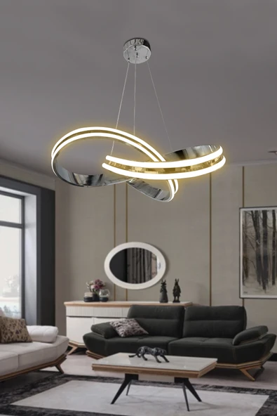 Kardelen Çift Yönlü Sıra Modern Sarkıt Avize, Salon Avizesi - 6