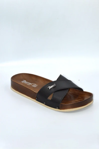 Kadın Siyah Çapraz Anatomik Günlük Terlik - 2