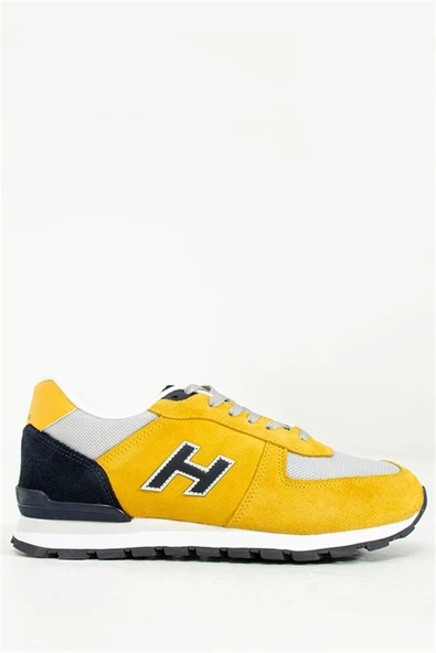 Sarı - Peru 102 19250 Hakiki Deri Comfort Casual Sneaker Spor Ayakkabı