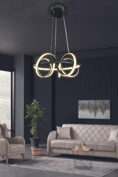 Kuzey Kıvrım Modern Sarkıt Led Avize - 4
